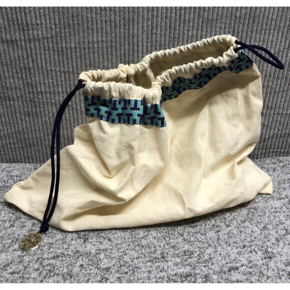 Tory Burch Handbags - Tory Burch Small Dust Bag Small Drawstring Emblem Trim